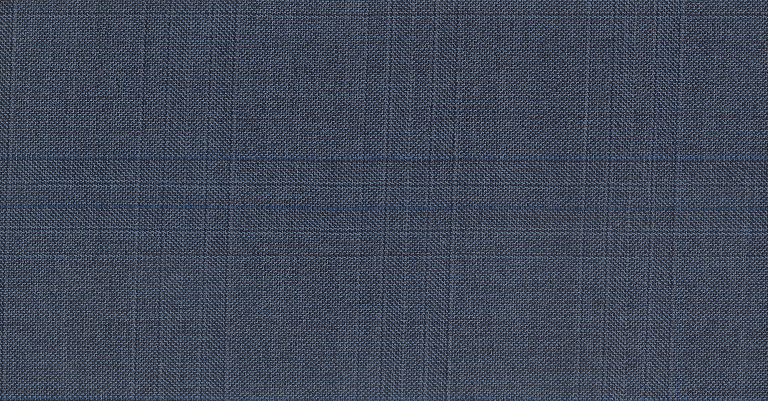 Stoffbibliothek: Mittelgrauer Blue medium check londoner suiting-Stoff von SCABAL – Maßanfertigung in Berlin