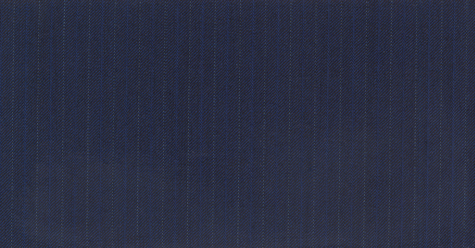 Stoffbibliothek: Mittelgrauer Blue medium stripe londoner suiting-Stoff von SCABAL – Maßanfertigung in Berlin