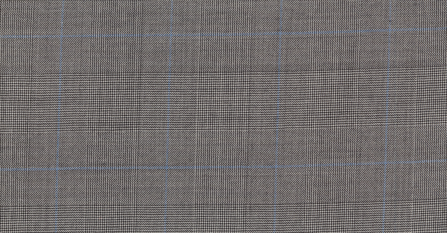 Stoffbibliothek: Schwarzer Black & white check obsession suiting-Stoff von SCABAL – Maßanfertigung in Berlin