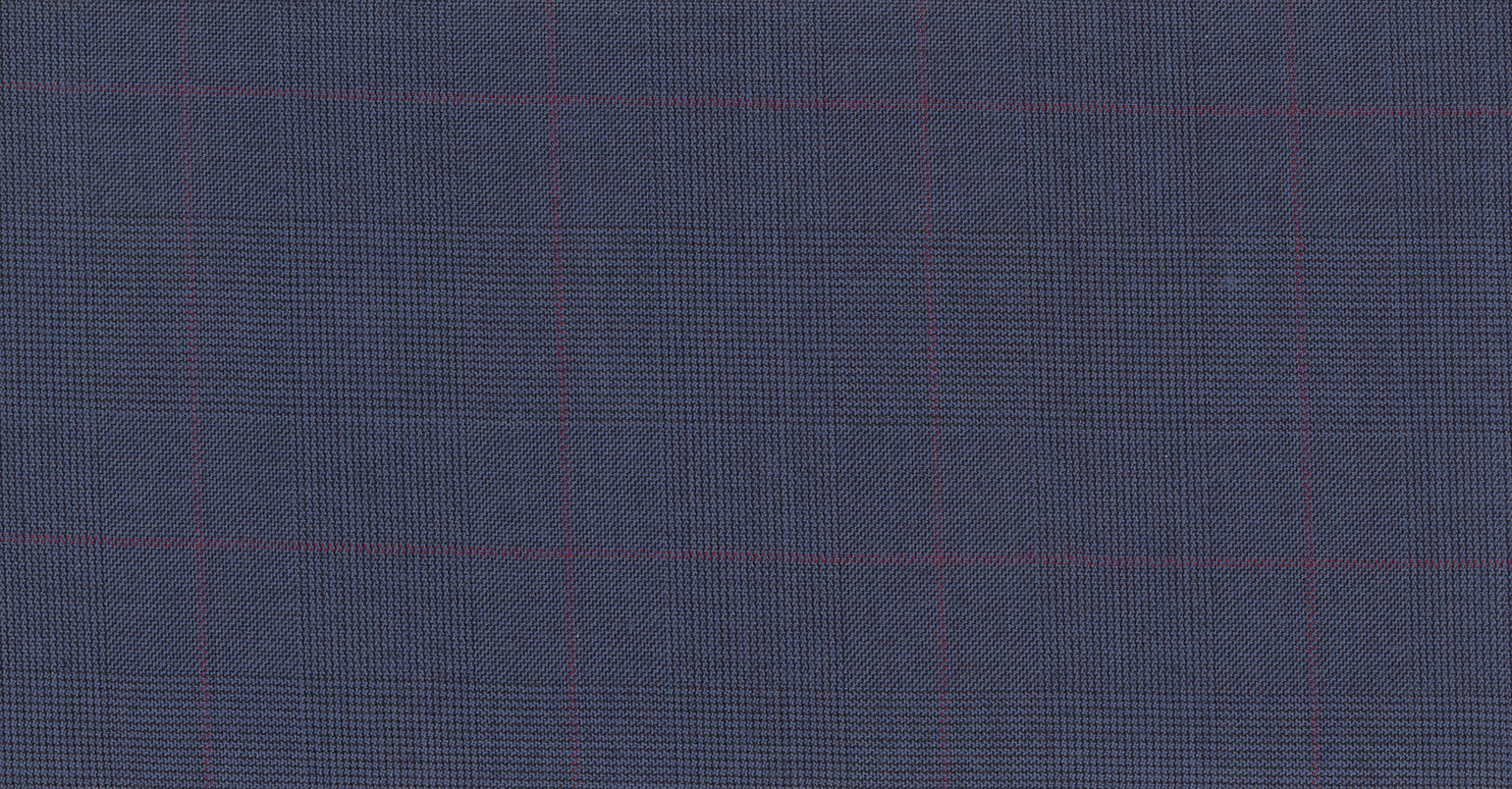 Stoffbibliothek: Mittelgrauer Blue medium check obsession suiting-Stoff von SCABAL – Maßanfertigung in Berlin