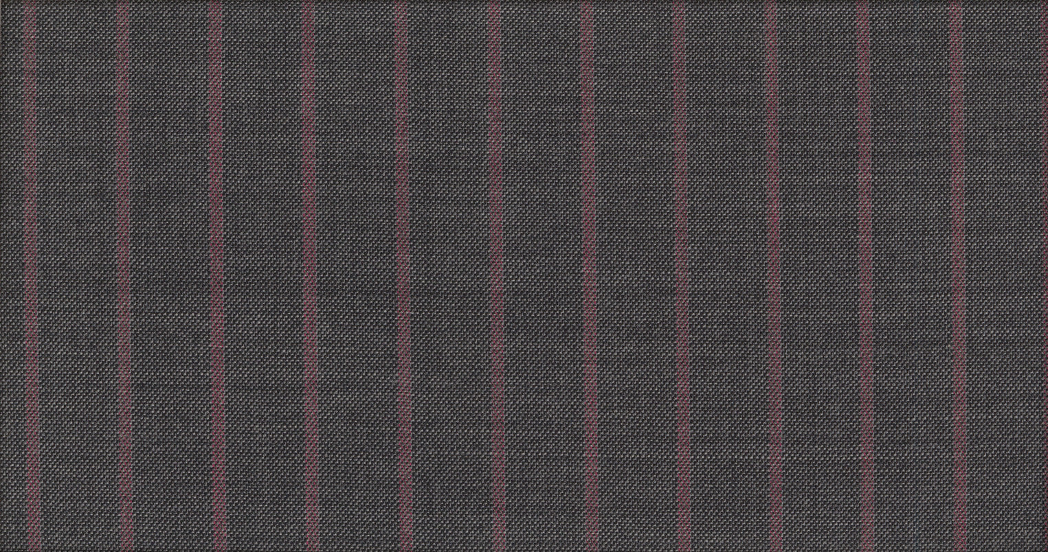 GREY MEDIUM STRIPE JET SET SUITING