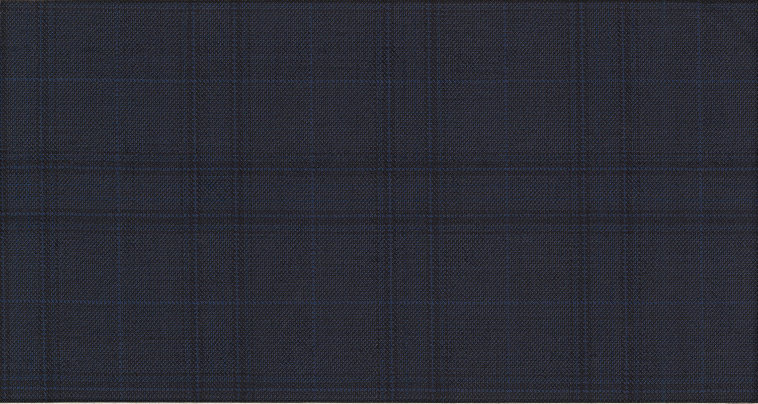 BLUE DARK CHECK JET SET SUITING