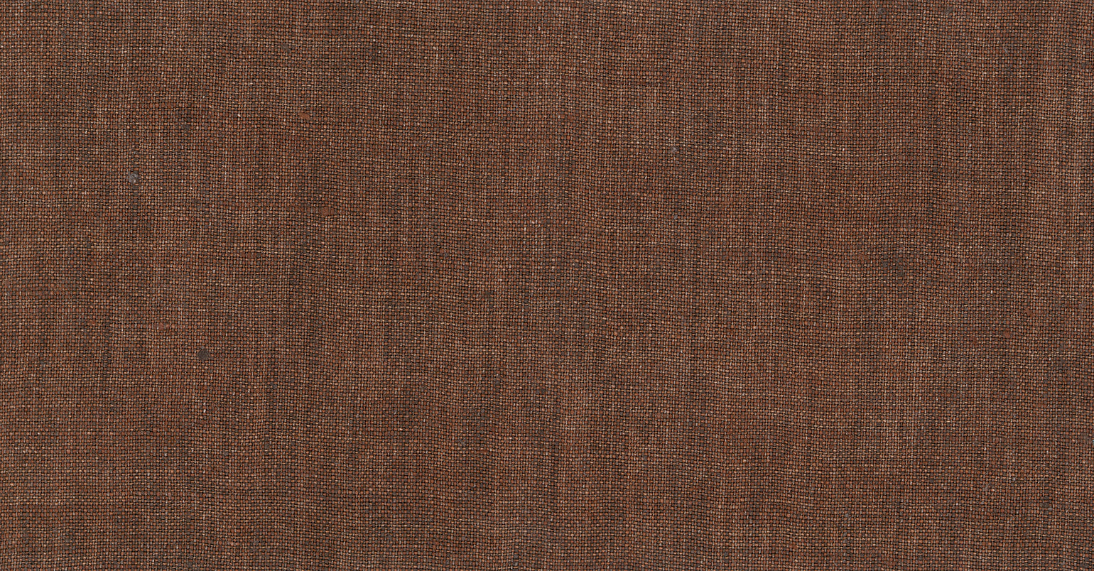 BROWN MEDIUM PLAIN PURE LINEN SUITING