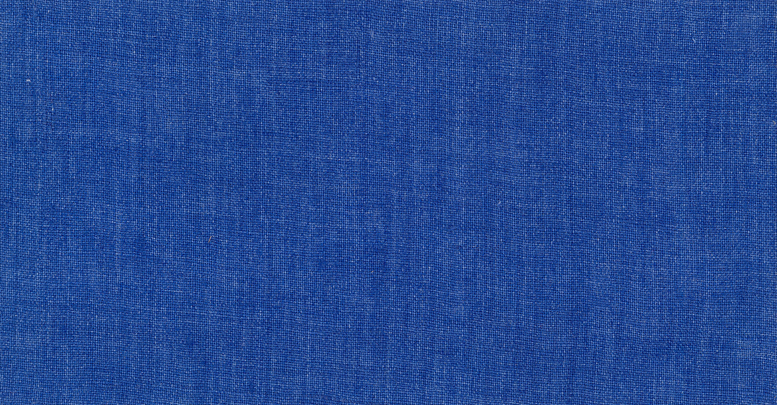 BLUE MEDIUM PLAIN PURE LINEN SUITING
