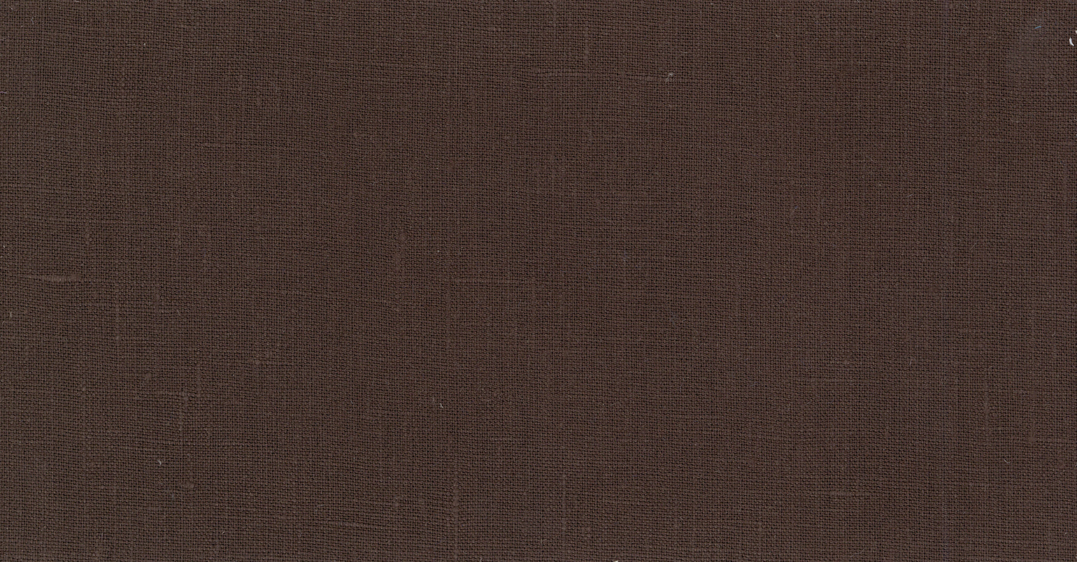 BROWN DARK PLAIN PURE LINEN SUITING