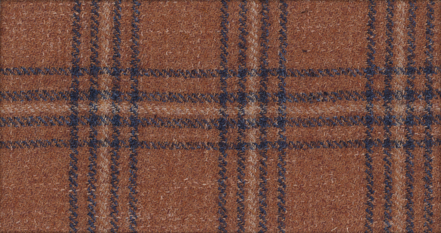 BROWN MEDIUM CHECK TREND SUITING