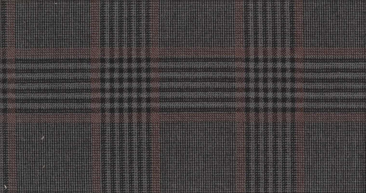 GREY DARK CHECK TREND SUITING