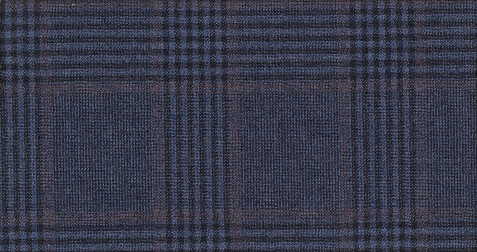 BLUE MEDIUM CHECK TREND SUITING
