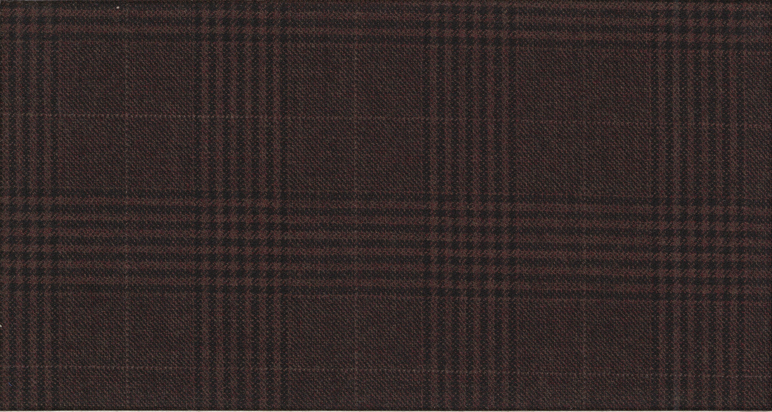 BROWN MEDIUM CHECK TREND SUITING