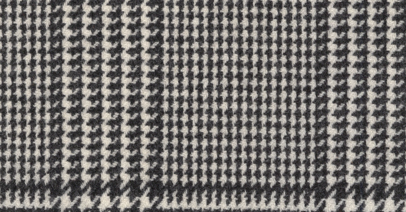 Stoffbibliothek: Schwarzer Black & white check zeus suiting-Stoff von SCABAL – Maßanfertigung in Berlin
