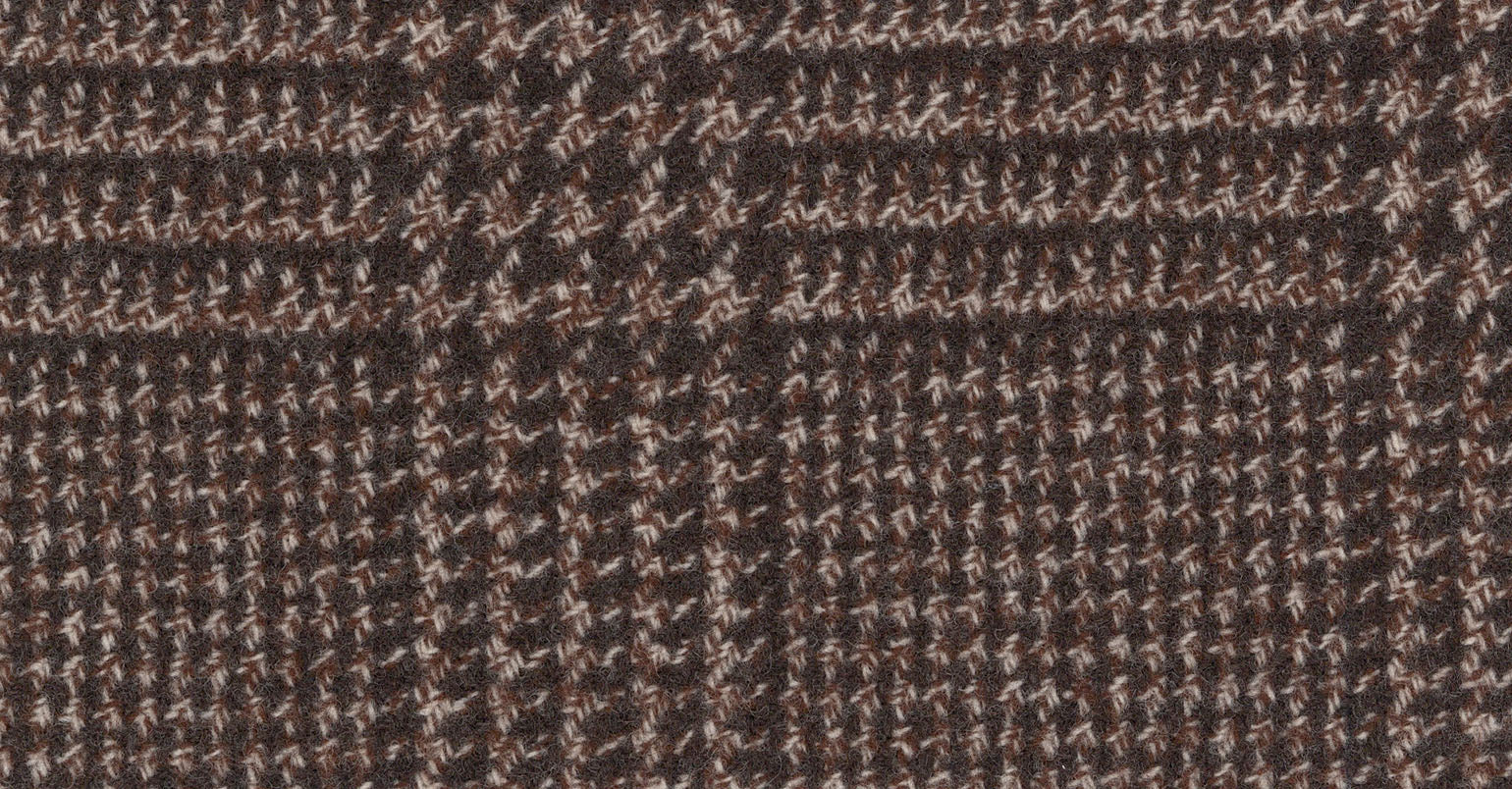 Stoffbibliothek: Mittelgrauer Brown medium check zeus suiting-Stoff von SCABAL – Maßanfertigung in Berlin
