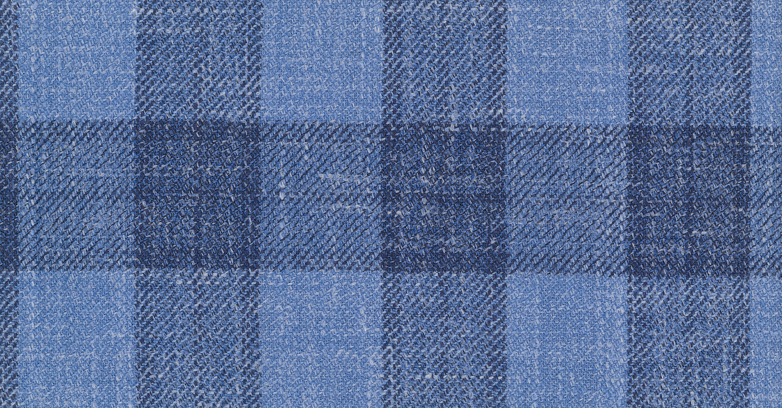 BLUE LIGHT CHECK TAORMINA SUITING