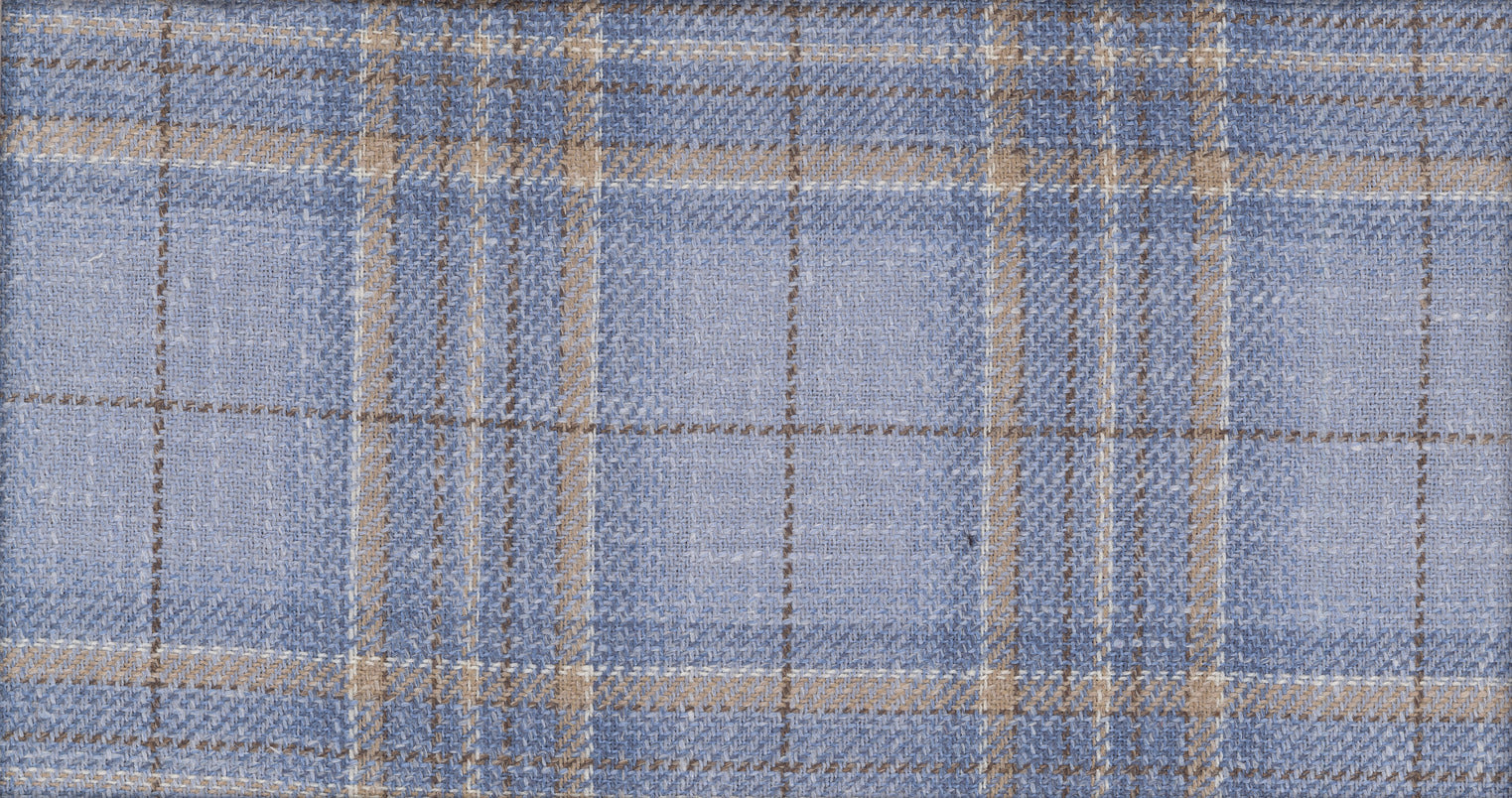 Stoffbibliothek: Blue light check amalfi trend suiting-Stoff von SCABAL – Maßanfertigung in Berlin