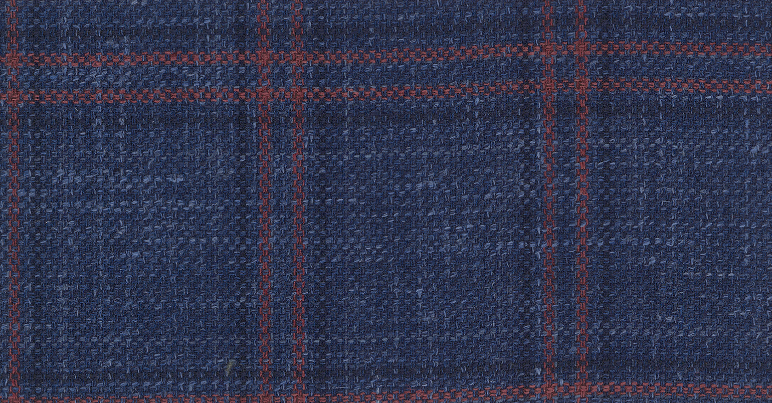 Stoffbibliothek: Blue dark check amalfi trend suiting-Stoff von SCABAL – Maßanfertigung in Berlin