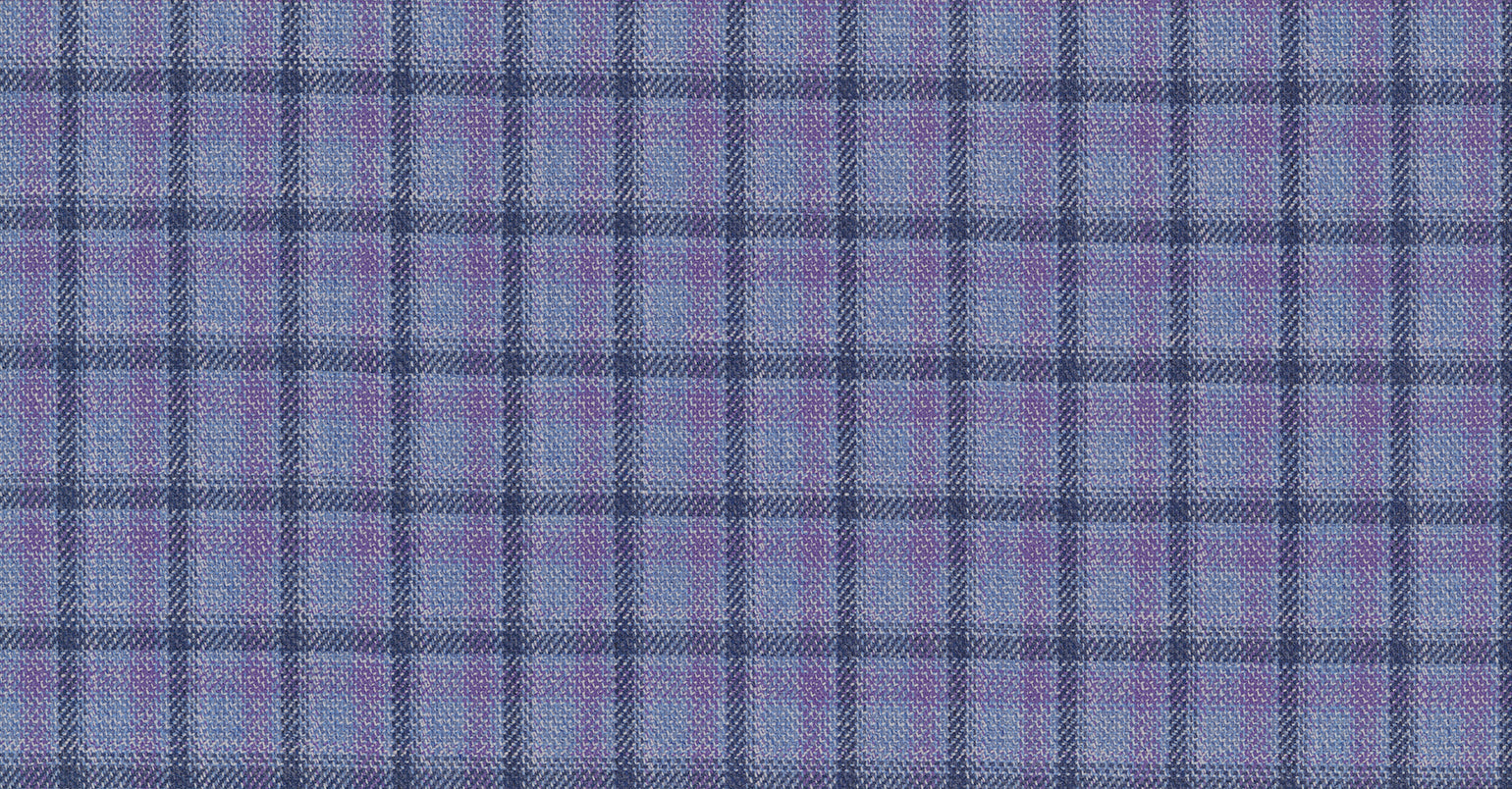 Stoffbibliothek: Blue light check mosaic suiting-Stoff von SCABAL – Maßanfertigung in Berlin