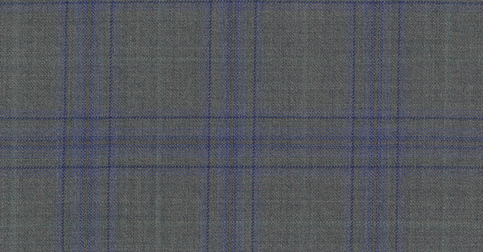 Stoffbibliothek: Mittelgrauer Grey medium check mosaic suiting-Stoff von SCABAL – Maßanfertigung in Berlin