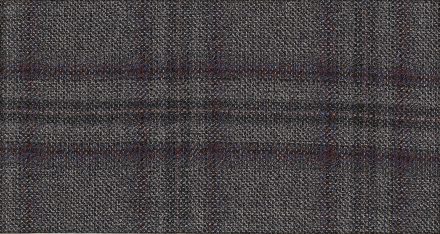GREY MEDIUM CHECK AUTUMN LEAVES SUITING